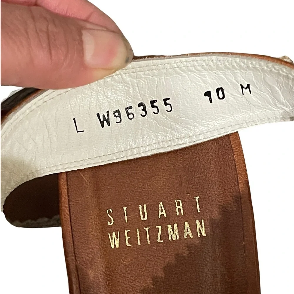 Stuart Weitzman platform tan/brown wedges size 10M